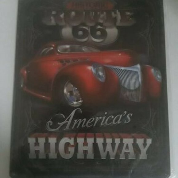 Metal Sign America's Highway Route 66 Wall Art - Picture 4 of 5